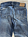 Polo Ralph Lauren Varick Slim Straight Paisley Patchwork Ripped Blue Jeans 34x34