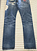 Polo Ralph Lauren Sullivan Slim Patchwork  Distressed Ripped Blue Jeans 34 x 34