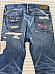 Polo Ralph Lauren Sullivan Slim Patchwork  Distressed Ripped Blue Jeans 34 x 34