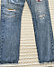 Polo Ralph Lauren Sullivan Slim Patchwork  Distressed Ripped Blue Jeans 34x34