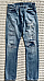 Ralph Lauren 32x34 Blue Sullivan Slim Distressed Ripped Jeans