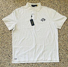 Ralph Lauren Polo CFR Shirt Golf Polo White Mens XL 710674053003