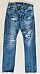 Polo Ralph Lauren Sullivan Slim Patchwork  Blue Jeans 34 x 34