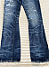 Ralph Lauren  Varick Slim Straight Distress Patchwork Paint Splatter Jeans 34x34